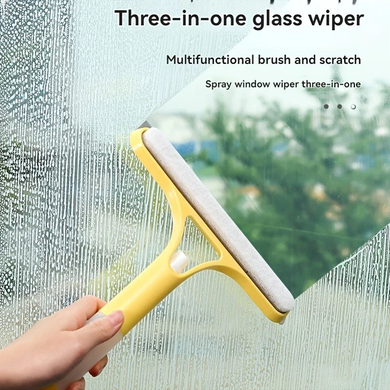 3-In-1 Multi-Functional Glass Cleaning Tool with Sprinkler